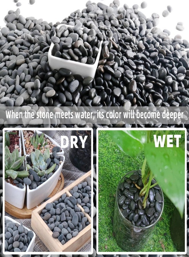 CJGQ 2.4lb River Rocks Pebbles for Plants & Succulents, Decorative Outdoor Landscaping & Aquarium Garden Rocks - Image 4